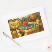 Sticker Rectangulaire Halloween Apple Bobbing (Enveloppe)