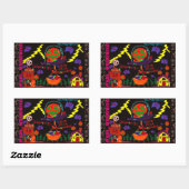 Sticker Rectangulaire Halloween Candy (Feuille)