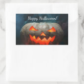Sticker Rectangulaire Halloween citrouille (Sac)