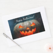 Sticker Rectangulaire Halloween citrouille (Enveloppe)
