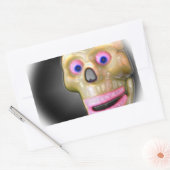 Sticker Rectangulaire Halloween couleur Éffrayante de grillage (Enveloppe)