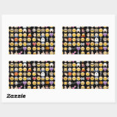Sticker Rectangulaire halloween emoji (Feuille)