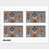 Sticker Rectangulaire Halloween Fun (Feuille)