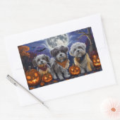 Sticker Rectangulaire Halloween Havanais Éffrayant (Enveloppe)