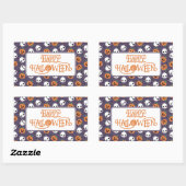 Sticker Rectangulaire Halloween Kawaii Motif (Feuille)