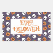Sticker Rectangulaire Halloween Kawaii Motif (Devant)
