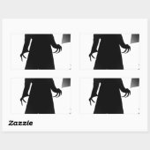 Sticker Rectangulaire halloween nosferatu (Feuille)