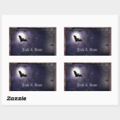 Sticker Rectangulaire Halloween/petit modèle gothique d'autocollant (Feuille)