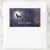 Sticker Rectangulaire Halloween/petit modèle gothique d'autocollant (Sac)