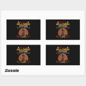 Sticker Rectangulaire Halloween Rottweiler (Feuille)