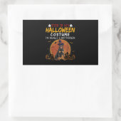 Sticker Rectangulaire Halloween Rottweiler (Sac)