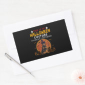 Sticker Rectangulaire Halloween Rottweiler (Enveloppe)