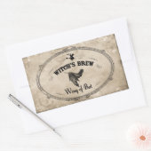 Sticker Rectangulaire Halloween sorcières brasser Ingrédient - Aile de c (Enveloppe)