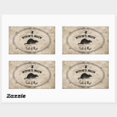 Sticker Rectangulaire Halloween sorcières brasser Ingrédient - Queue de  (Feuille)