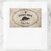 Sticker Rectangulaire Halloween sorcières brasser Ingrédient - Queue de  (Sac)