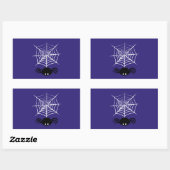 Sticker Rectangulaire Halloween Spider Web (Feuille)