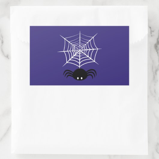 Sticker Rectangulaire Halloween Spider Web (Sac)