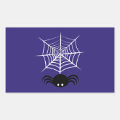 Sticker Rectangulaire Halloween Spider Web (Devant)