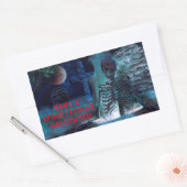Sticker Rectangulaire Halloween Spooktaculaire (Enveloppe)