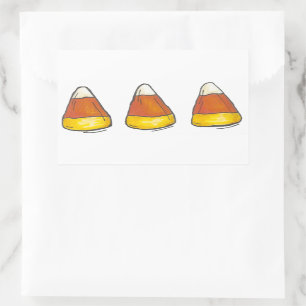 Sticker Rectangulaire Halloween Thanksgiving bonbons bonbons bonbons bon