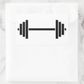Sticker Rectangulaire Haltères (Sac)