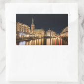Sticker Rectangulaire Hambourg Allemagne (Sac)