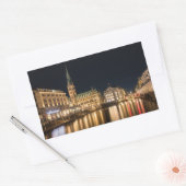 Sticker Rectangulaire Hambourg Allemagne (Enveloppe)