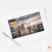 Sticker Rectangulaire Hambourg Allemagne (Enveloppe)