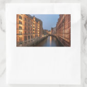 Sticker Rectangulaire Hambourg Allemagne (Sac)