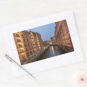Sticker Rectangulaire Hambourg Allemagne (Enveloppe)