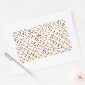 Sticker Rectangulaire Hanacaraka (Enveloppe)