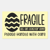 Sticker Rectangulaire Handicap Avec Soin Thème Pâques Petite entreprise (Devant)