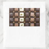 Sticker Rectangulaire Handmade luxury chocolate in a box (Sac)