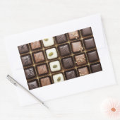 Sticker Rectangulaire Handmade luxury chocolate in a box (Enveloppe)