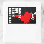 Sticker Rectangulaire Hands off Amérique Latine ! (Sac)