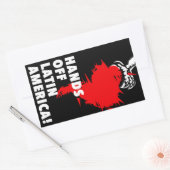 Sticker Rectangulaire Hands off Amérique Latine ! (Enveloppe)
