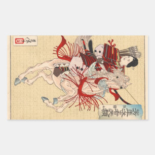 Sticker Rectangulaire Hangaku, la guerrière féminine