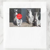 Sticker Rectangulaire Happy Birthday (Sac)