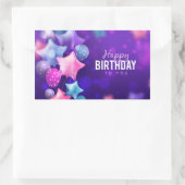 Sticker Rectangulaire Happy Birthday to You (Sac)