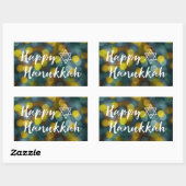 Sticker Rectangulaire happy hanoukka bokeh lights (Feuille)