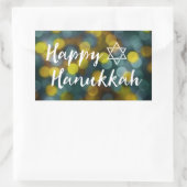 Sticker Rectangulaire happy hanoukka bokeh lights (Sac)