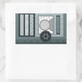 Sticker Rectangulaire happy hanoukka (scrapbook) (Sac)