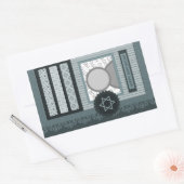 Sticker Rectangulaire happy hanoukka (scrapbook) (Enveloppe)