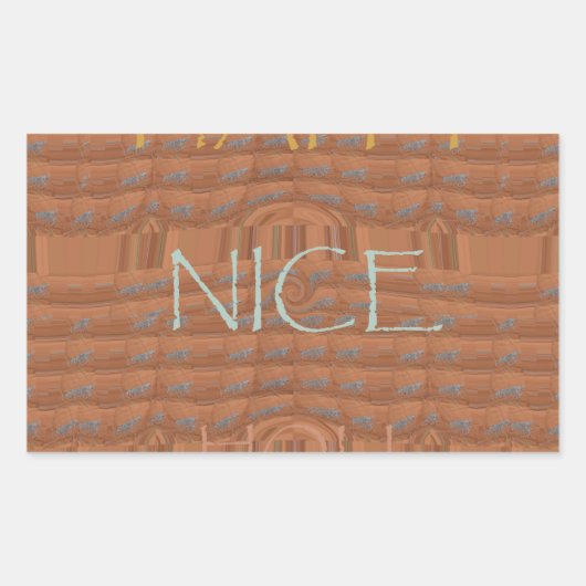 Sticker Rectangulaire Happy Holidays Zebra Art Print (Devant)