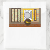 Sticker Rectangulaire happy kwanzaa (scrapbook) (Sac)