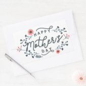 Sticker Rectangulaire happy mothers day lettering (Enveloppe)