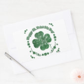 Sticker Rectangulaire Happy St Patrick (Enveloppe)