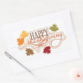 Sticker Rectangulaire Happy Thanksgiving (Enveloppe)