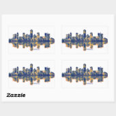 Sticker Rectangulaire Harare Skyline (Feuille)