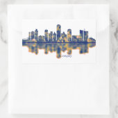 Sticker Rectangulaire Harare Skyline (Sac)